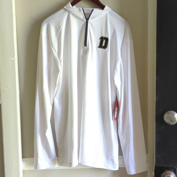 NWT BSN SPORTS White Pullover Performance Shirt XL Depauw Tigers or Other - Picture 2 of 7